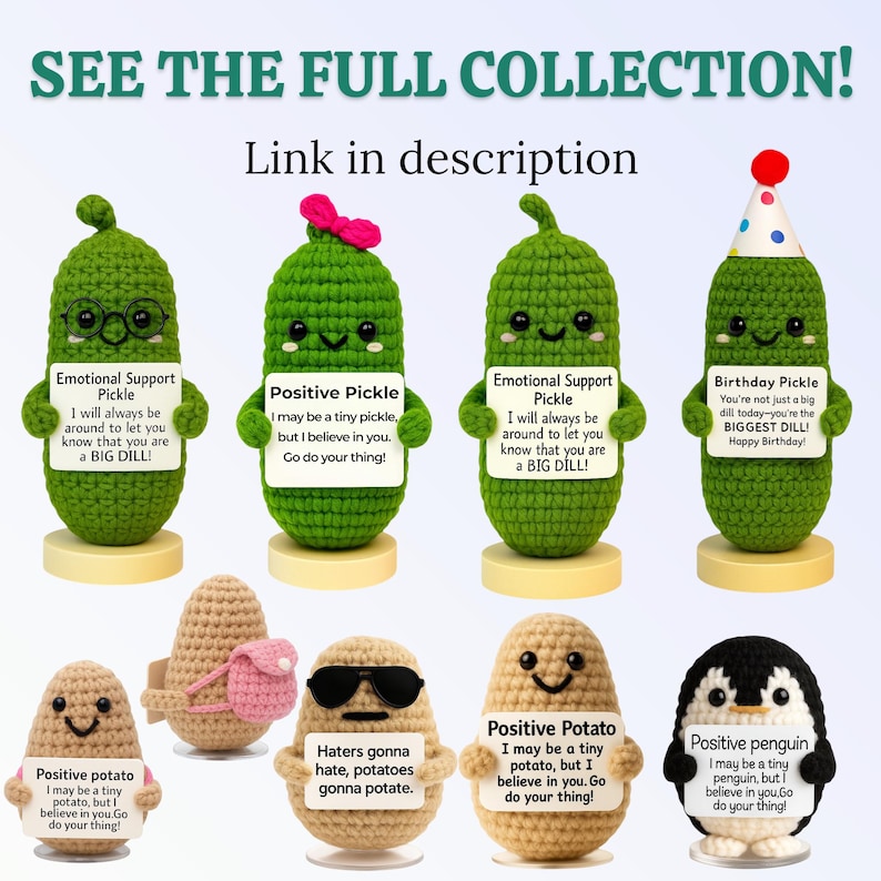 Graduation Gift – Pickle Crochet Plush – Congrats Graduate– Class of 2026 Bild 15