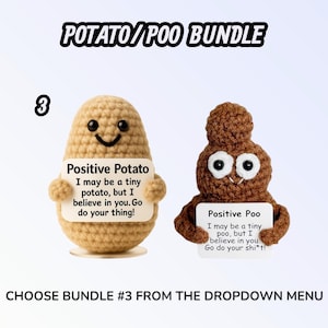 Emotional Support Pickle – Funny Crochet Plush Gift | Amigurumi Encouragement – Thinking of You – Mental Health Support – Bundle & Save Bundle #3