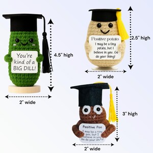 Graduation Gift – Pickle Crochet Plush – Congrats Graduate– Class of 2026 Bild 11