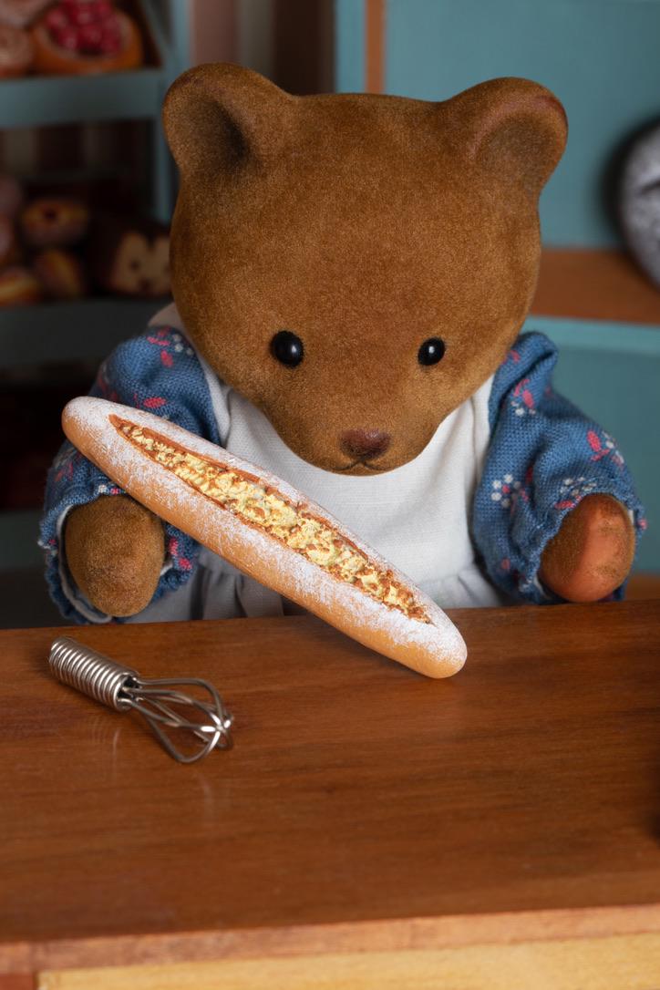 Miniature Casa Bambole – 2 Baguette Prosciutto E Formaggio In Scala 1:12 Dinky Delights