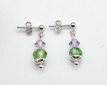 Sterling Silver Dainty Thistle Stud Earrings: Scottish Wedding Jewellery