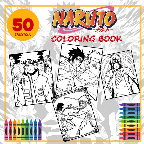 Printable Coloring Naruto, Printable Coloring Book,Coloring Pdf,Adult Coloring Book, Naruto ,Coloring Book,Naruto Manga,cartoon