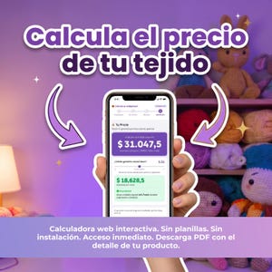Calculadora de Precios Amigurumi y Tejido | Herramienta Digital