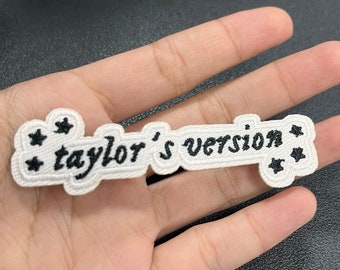 Parches bordados para planchar, versión de diseño japonés, parches para coser versión de Taylor, accesorios de tela para regalos Swiftie