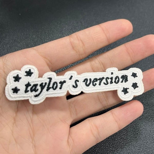 Parches bordados para planchar, versión de diseño japonés, parches para coser versión de Taylor, accesorios de tela para regalos Swiftie