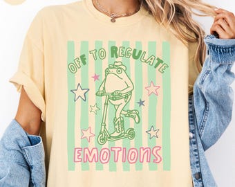 Regulate Emotions Frog Shirt, Comfort Colors OT Behavior Support, Funny SPED Teacher Tee