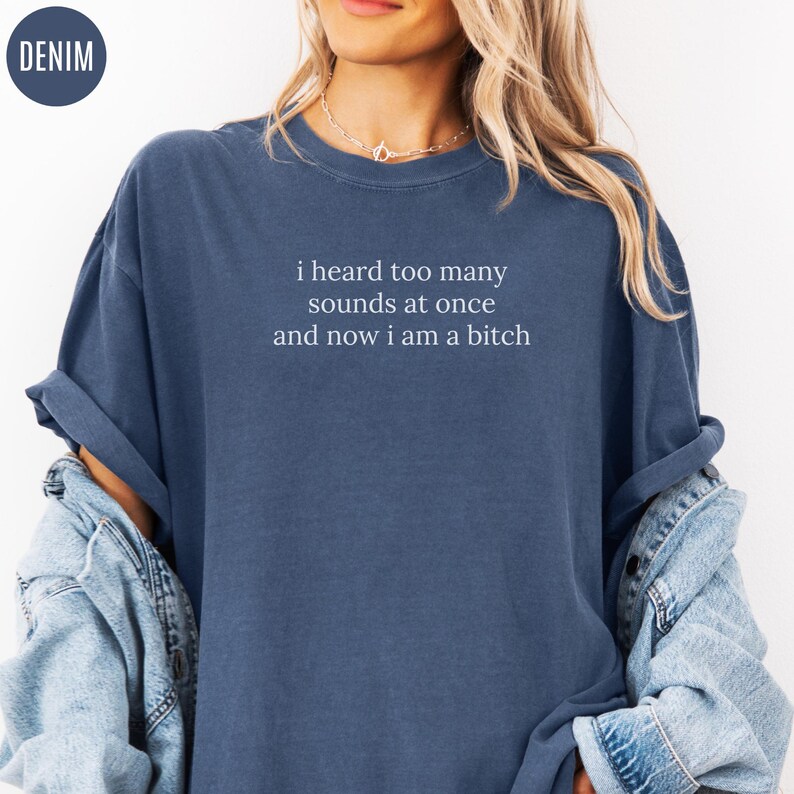 Overstimulated Shirt, Funny Neurodivergent Tee, Sensory Overload Comfort Colors Shirt, AuDHD Gift, Autistic Adult Humor TShirt, Funny Autism Denim