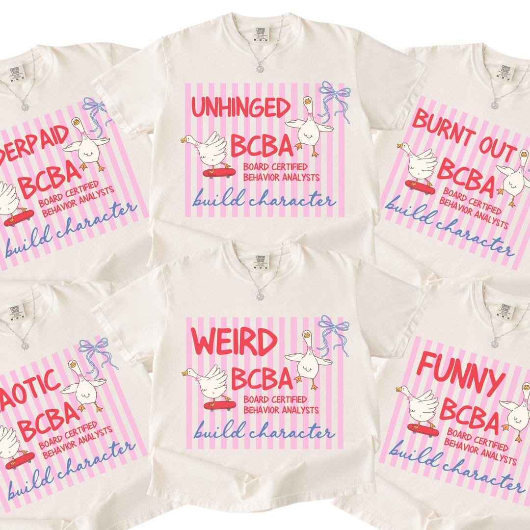 Comfort Colors BCBA Shirts, Custom Board Certified Behavior Analyst Tee ...