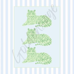 Arte mural inspirado en Clemson / Decoración de dormitorio inspirada en Clemson / Láminas florales inspiradas en Clemson / Descarga digital de estética para habitaciones universitarias imagen 4