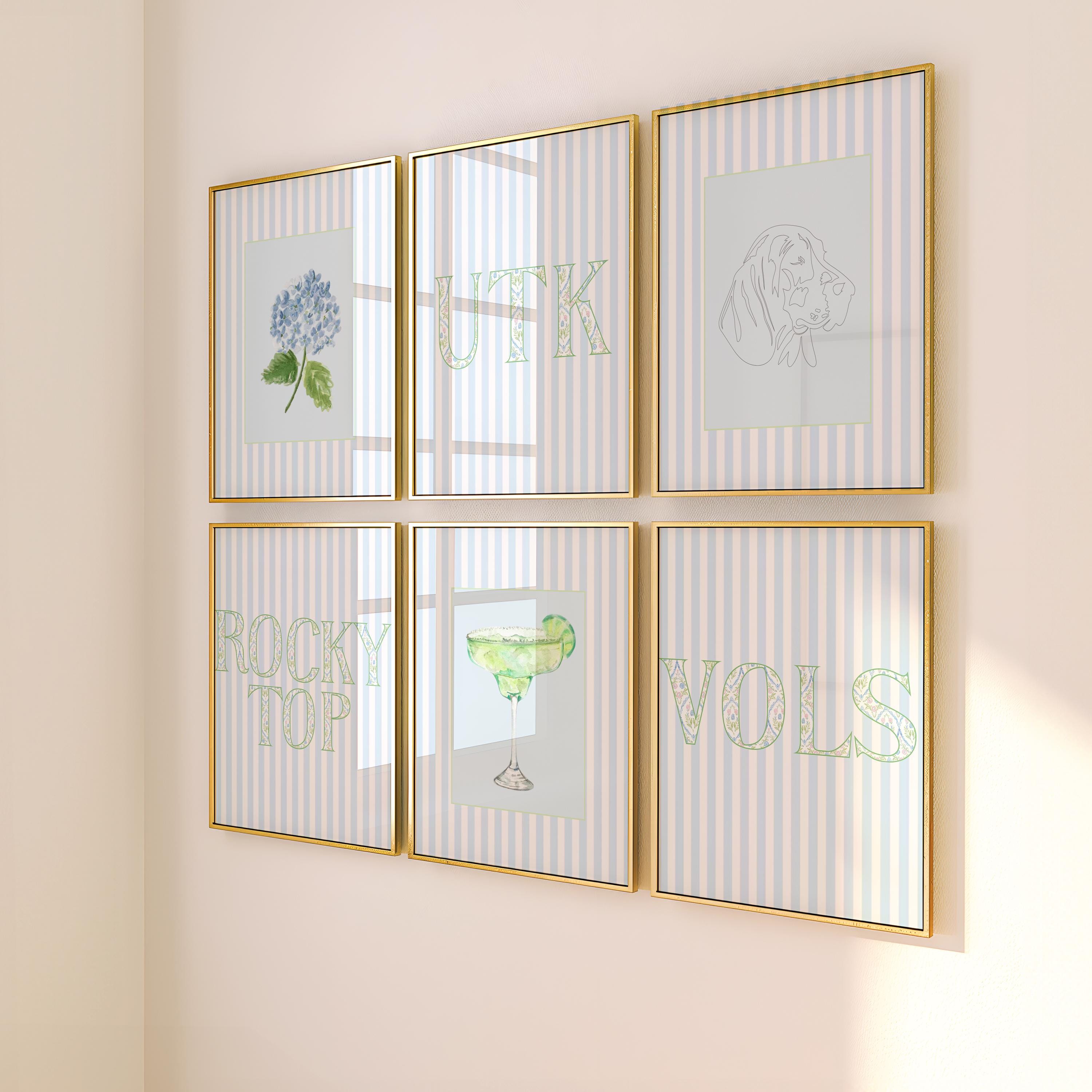 Impressões universitárias UTK arte de parede Tennessee Impressões UTK decoração de dormitório Tennessee arte de parede decoração floral de dormitório decoração floral de apartamento faculdade Tennessee