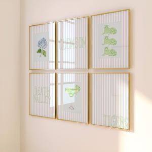 Arte mural inspirado en Clemson / Decoración de dormitorio inspirada en Clemson / Láminas florales inspiradas en Clemson / Descarga digital de estética para habitaciones universitarias imagen 1