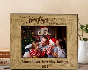 Personalized Wooden Picture Frame: Engraved 5x7 Photo Album