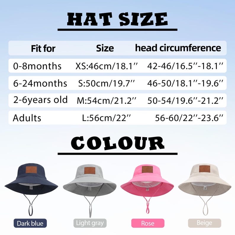 Personalized Baby Sun Hat, Custom Bucket Hat for Toddler Boys Girls Adults, Adjustable Beach Hat, UPF 50+ image 2