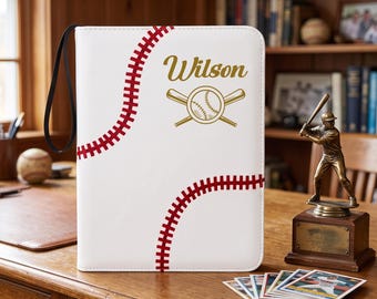 Personalized Baseball Card Binder 900 Pockets, Sports Trading Card with Sleeves Holder Album for Basketball Cards, Baseball Card Holder