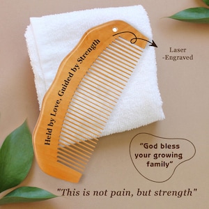 Birthing Comb for Labour, Custom Wooden Birth Comb for Pain Relief, Labour/Postpartum Essentials, Gifts for Pregnant Women