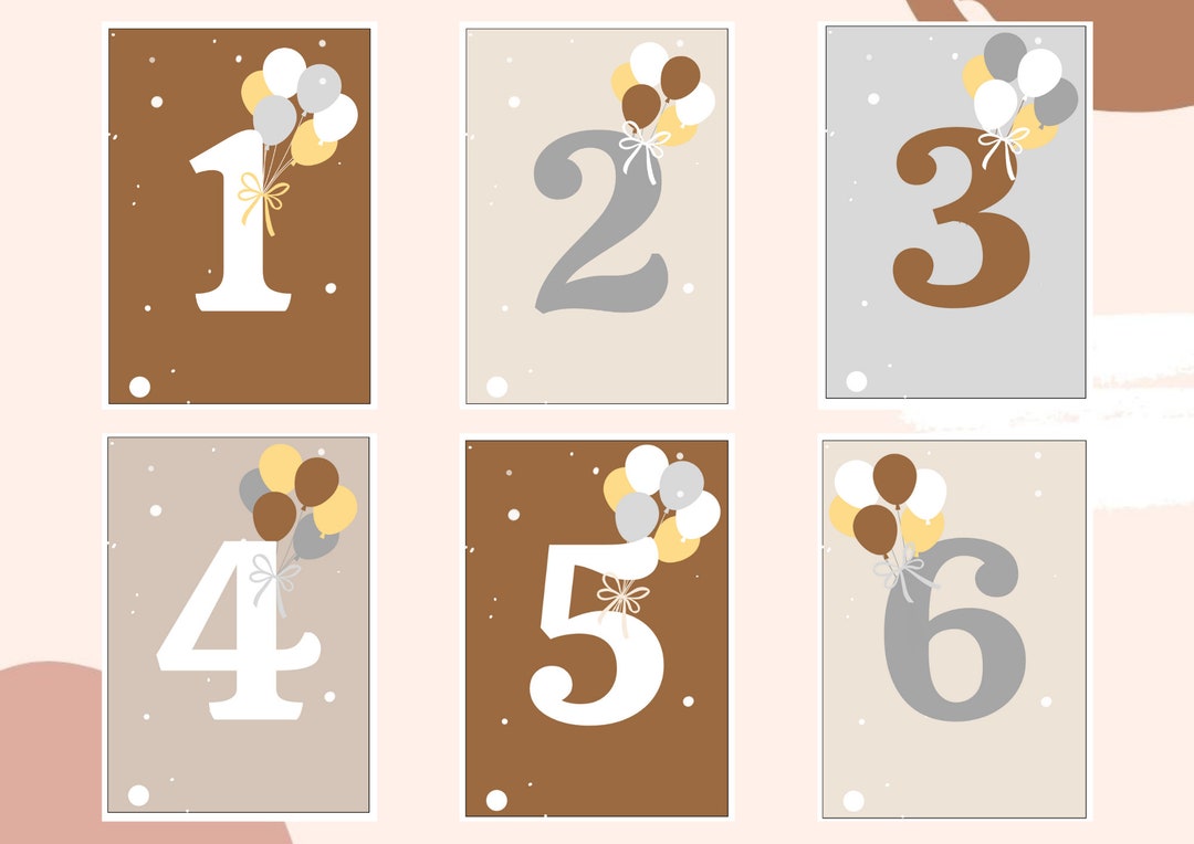 12 Milestone Cards Printable Monthly Milestone Cards Baby Shower Gift ...