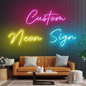 Personalized LED Neon Sign Free QUOTE | 2024 LED Neon Sign Custom Lights Wall Name Birthday Party Wedding