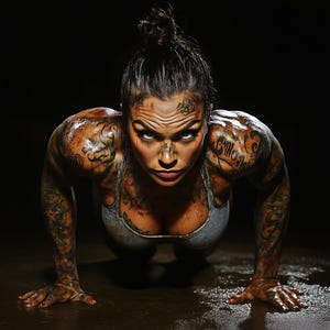 fitness models man and woman