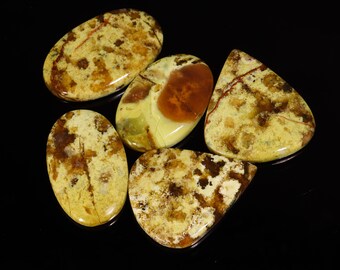 Unglaublich hochwertiger natürlicher grüner Opal in Mix-Form, Cabochon-Los, loser Edelstein zur Schmuckherstellung