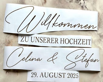 Personalisierte Schriftzüge |  für Spiegel, Empfangstafel / Wilkommensschild, Kiz Evine Hosgeldiniz Aufkleber | Sticker / Geburtstag