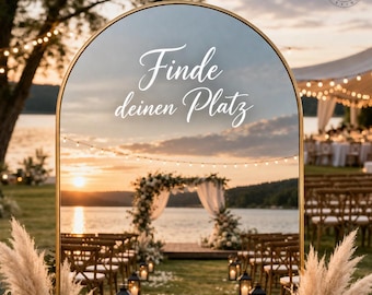 Find your seat / Stickers | for mirrors, reception boards / Who sits where?, seating charts / Stickers | Lettering / Weddings / Customizable