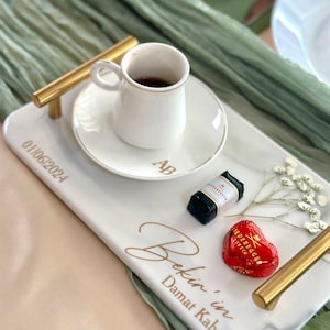 Personalized coffee sticker, foil sticker, with or without date, engagement, wedding, civil ceremony image 6