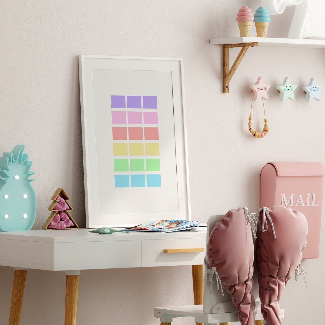 Colorful Wall Art for Playroom - Kids Wall Decor - Room Decor for Girls ...