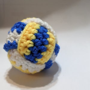 Instruction volleyball toy crochet ball keychain