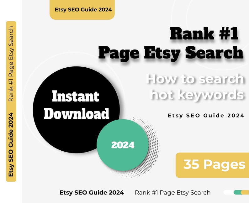 Rank 1st On Etsy Search Page Etsy Seo Guide 2024 Etsy Keywords