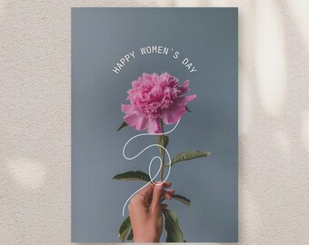 Women's Day Card | Printable Card | 5x7 PDF JPG Instant Download | Digital Send | Happy International Women's Day