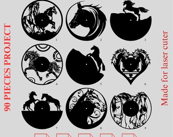 90 Projects Animal Kingdom SVG Pack: CNC Laser Cutting Files (90-Part Digital Download)