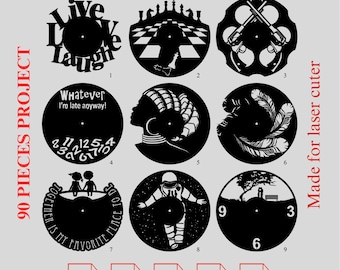 90 Projects - SVG Design Pack: CNC Laser Cutting Files (Digital Download)
