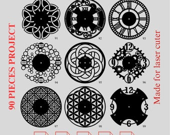 90 Projects - Geometric SVG Pack: CNC Laser Cutting Files (90-Part Digital Download)