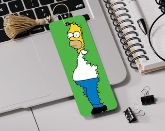 Sublimation Bookmark PNG | Homer Simpson Backing into a Hedge | Printable PNG File