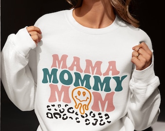 Sweatshirt Mama Mama Mom Shirt Cadeau voor Moederdag, Funny Fall Mom Shirt, Grappig gezegde Sweatshirt, Nieuwe Mom Gift Kleding, Mom Life Tee.