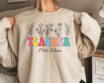 Felpa personalizzata per insegnanti, regalo Comfort Colors® per educatori