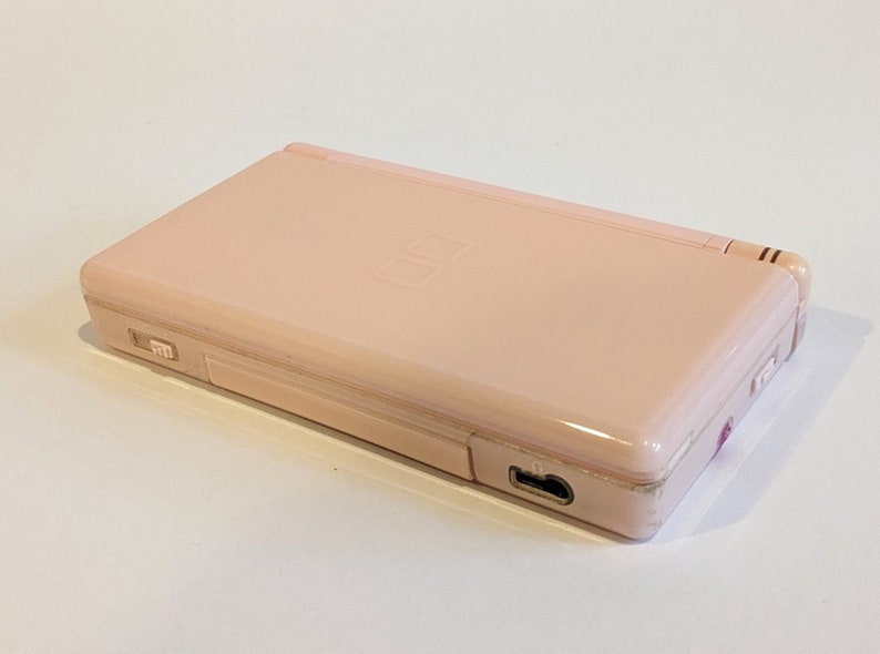 Bespoke Compact Mirror Upcycled Nintendo DS Coral Pink zdjęcie 7