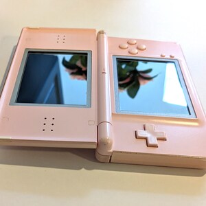 Bespoke Compact Mirror Upcycled Nintendo DS Coral Pink zdjęcie 9