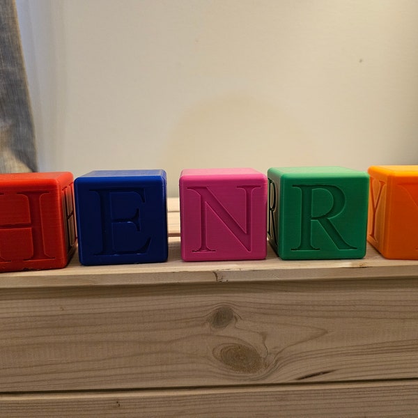 Toy Name Letter Blocks (Custom)