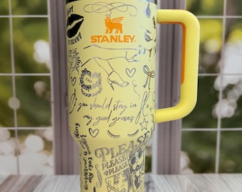 Stanley | sabrina | carpenter | music | custom | laser engraved | etched | tumbler| quencher | songs | singer | tour | short n’ sweet |