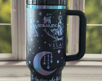 Stanley | veralis | starlight | custom | laser engraved | etched | tumbler| 40oz | quencher | city of starlight | acotar