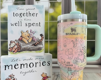 Stanley | disney | pooh | custom | laser engraved | etched | tumbler| 40oz | quencher | honey| friends
