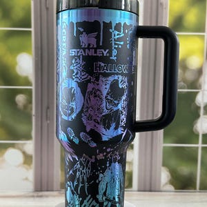 Stanley | halloween | scream | freddy | jason| ghost| custom | laser engraved | etched | tumbler| 40oz | quencher |