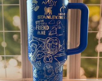 Stanley / Disney / giocattolo / storia / Woody / Buzz / Lightyear / Alien / personalizzato / inciso al laser / inciso / bicchiere / 40 oz / dissetatore /