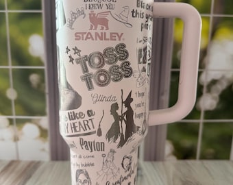 Stanley | wicked | glinda | elphaba | musical | popularny | niestandardowy | grawerowany laserowo | wytrawiony | kubek | 40 uncji | gaszący |