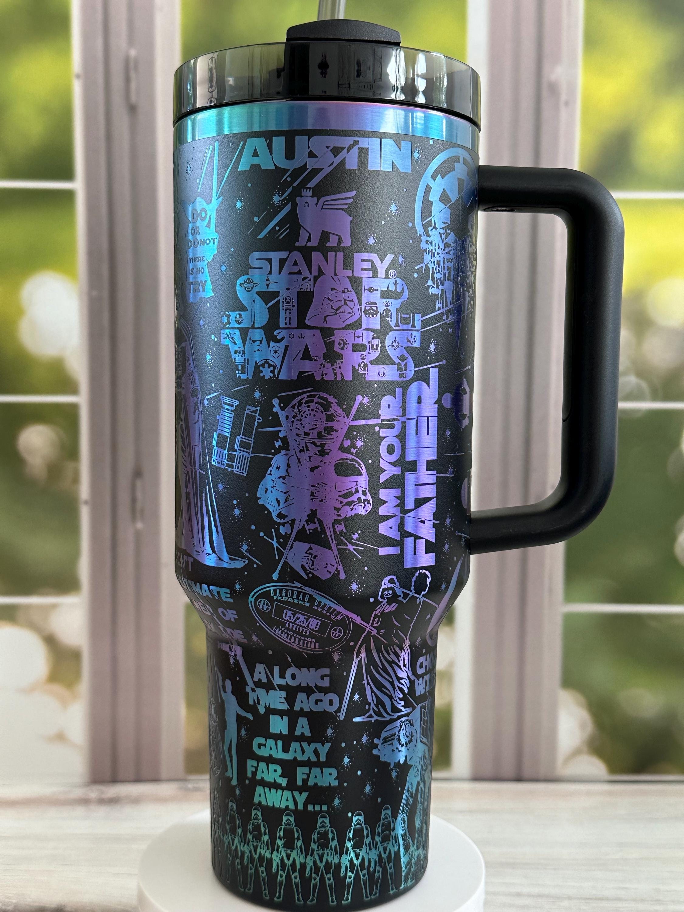Laser Engraved Darth Vader Yeti Cup Logo Laser Engraved Yeti Ozark