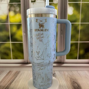 Stanley | disney | midnight princess | custom | laser engraved | etched | tumbler| 40oz | quencher | princess | castle