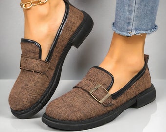 Casual Summer Loafers | Women's Loafers | Summer Shoes | Women's Shoes | Boho Shoes | Closed Toe | Soft Sole |  3 Colors