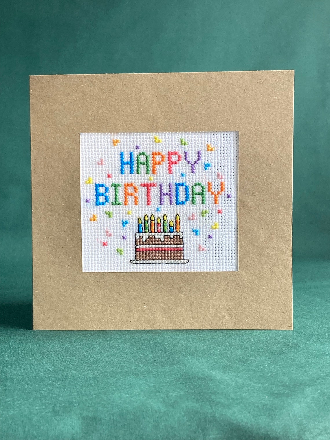 Happy Birthday Cross Stitch Pattern (PDF) - Etsy