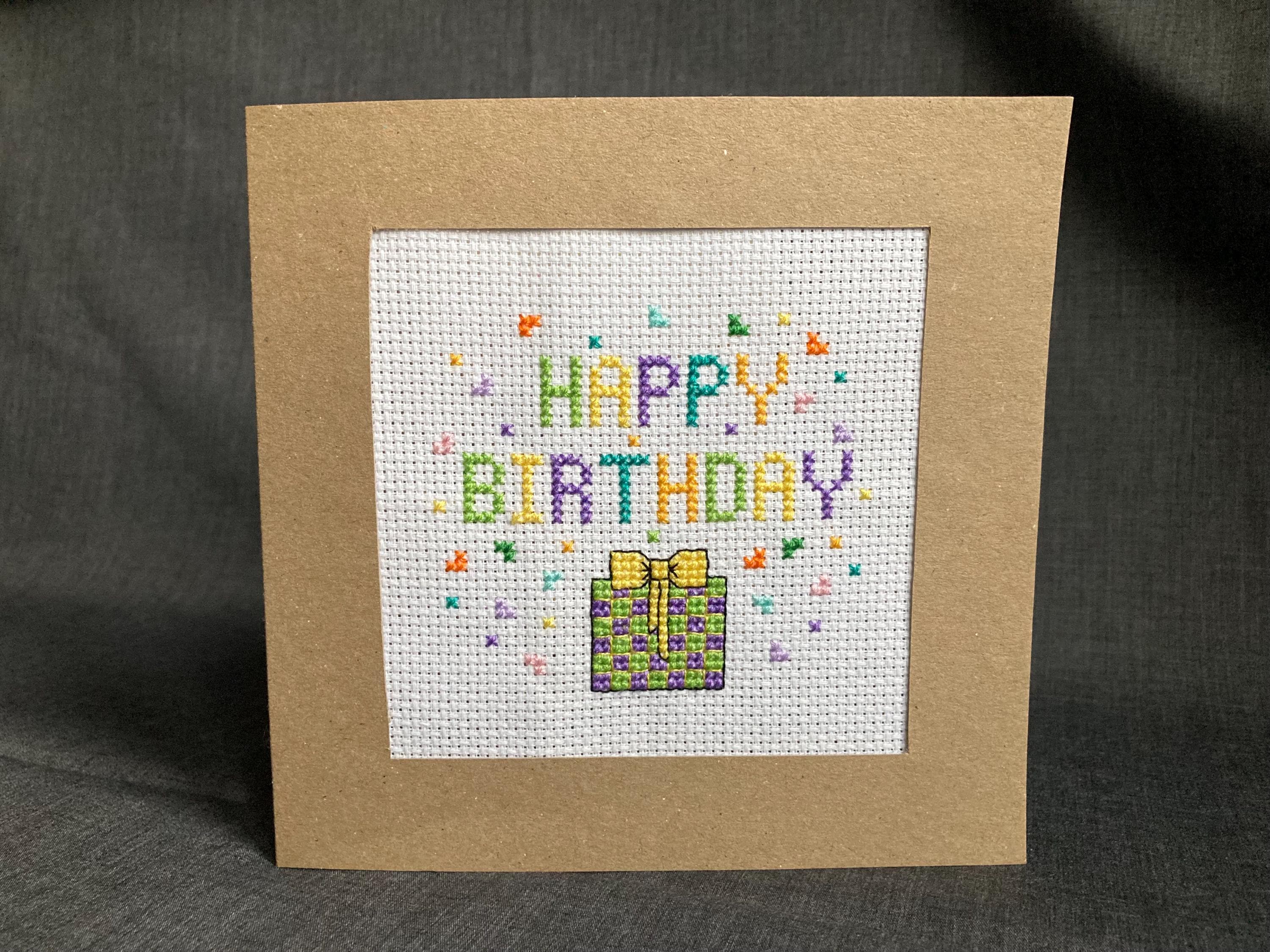 Happy Birthday PDF Cross Stitch Pattern - Etsy